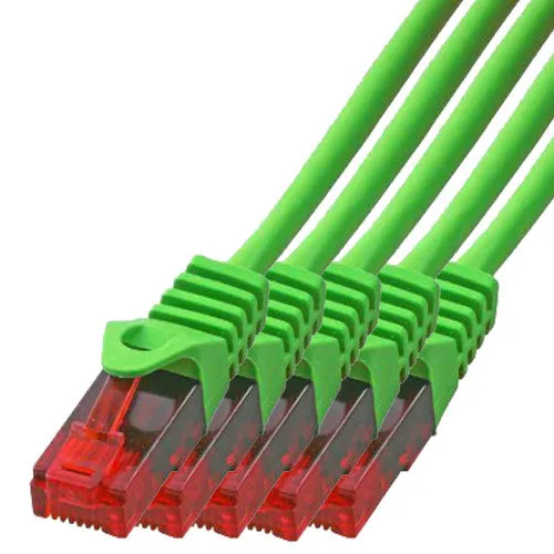 3m CAT.5 Gigabit Patchkabel Netzwerkkabel grün LAN Netzwerk Kabel CAT5 5 x