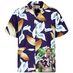 King Kameha Hawaiihemd Tom Selleck in lila von King Kameha