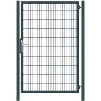 GEWA Gartentor Classic Einflügelig 1m Breit 1,2m Hoch in RAL7016 Anthrazit - Robustes GEWA Gartentor Classic, einflügelig, 1m breit und 1,2m hoch. Ideal für jeden Garten, bietet Sicherheit und perfekte Passgenauigkeit. Inklusive Pfosten und Zubehör für eine einfache Montage.