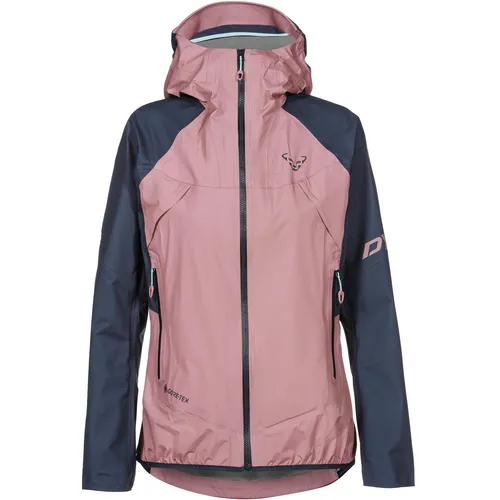 Dynafit TRANSALPER GTX W JKT - Wasserdichte GORE-TEX Jacke für Damen - Outdoorjacken: Leichte und atmungsaktive Hybridjacke mit GORE-TEX Technologien, ideal für schnelle Aufstiege bei Regen. Perfekte Passform mit Helmkompatibilität.