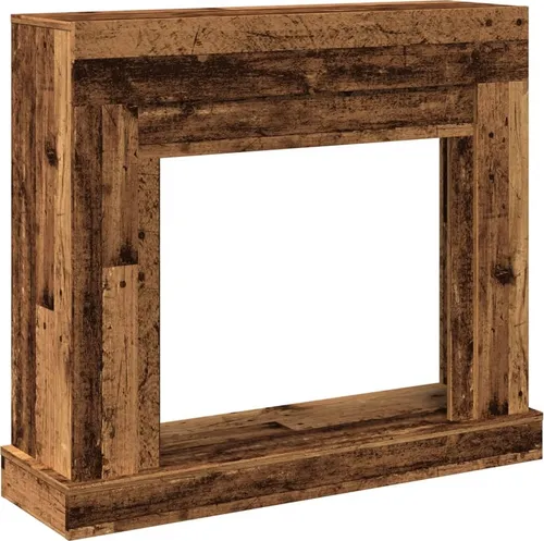 vidaXL Kaminumrandung - Dekorative Kaminkonsole für Wohnzimmer - Wohnwände: Diese Kaminkonsole aus langlebigem Holzwerkstoff bietet eine praktische Ablagefläche und ist perfekt für Elektrokamine geeignet.