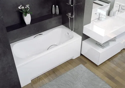 Moderne Eckbadewanne aus Acryl – Eleganz für Ihr Bad - Stilvolle Eckbadewanne aus hochwertigem Acryl, ideal für kleine Räume. Mit kompakten Maßen von 130 x 70 cm bietet sie Komfort und modernes Design für Ihr Badezimmer.