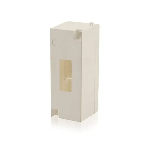 Intratec Sicherungskasten 1-reihig, IP30 – Aufputz Kleinverteiler für 1 Modul, kleiner Verteilerkasten für Innenräume, 130 x 51 x 57 mm, Weiß