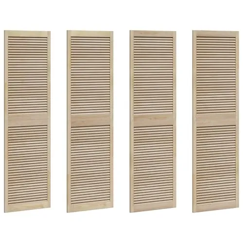vidaXL Schranktür 4er Set aus massivem Kiefernholz - Stilvolle Schranktür aus robustem Kiefernholz, ideal für Schlafzimmer und Wohnzimmer. Minimalistisches Design und hohe Haltbarkeit bieten praktische Stauraumlösungen für jedes Zuhause.