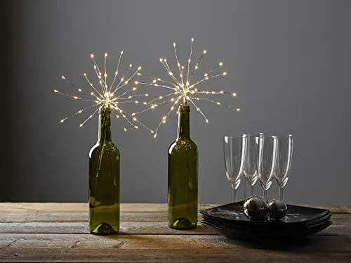 Best Season LED-Lichterbouquet, Metall, Chrom, 710-32