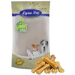 Stk. Lyra Pet® Kauknochen ca. 7 cm 50 - Hundefutter, fettarmer Kauknochen aus 100% reinem Naturprodukt, ideal für Zahnreinigung und artgerechte Fütterung – der gesunde Knabberspaß für Ihren Hund!