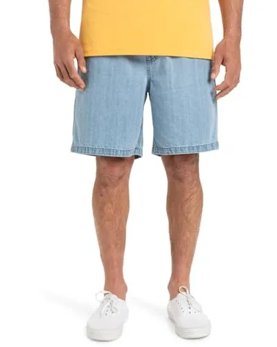 Quiksilver Herren Taxer Denim Jeans-Shorts 2001 Stone Wash, XXL - Herren-Shorts aus Denim, stylisch und bequem für lässige Sommerlooks.