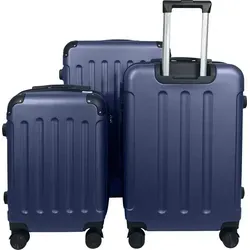 Reisetasche Koffer ABSTasche Trolley 3er Set (M/L/XL) Dunkelblau