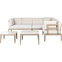BELIANI Lounge Set Sandbeige und Hellbeige von Beliani