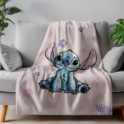 Jerry Fabrics Lilo and Stitch Decke Microflanell, Rosa, 100 x 150 cm, 100% Polyester - Rosa
