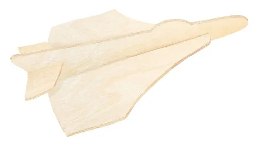 Pebaro 3D-Puzzle Holzbausatz Jet, 851/9, 3 Puzzleteile