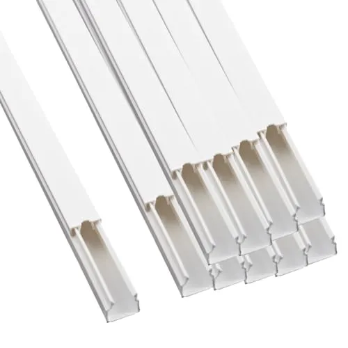 25x 1m yourDroid Kabelkanal - 10x10 mm Weiss - Selbstklebend