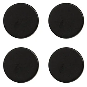 Zeller Magnete schwarz, Metall Ø 2,3 x 0,9 cm, 4 St.