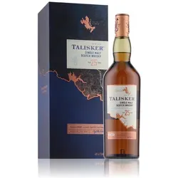 Talisker 25 Jahre Single Malt Scotch Whisky - Whisky, 25 Jahre gereift, mit dezentem Raucharoma und süßem Karamell, ideal für Kenner und Genießer.