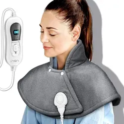 Sinnlein Heizkissen Heizcape - Elektrischer Heizumhang für Nacken und Schulter, 3 Temperaturstufen, mit Abschaltautomatik für maximale Sicherheit