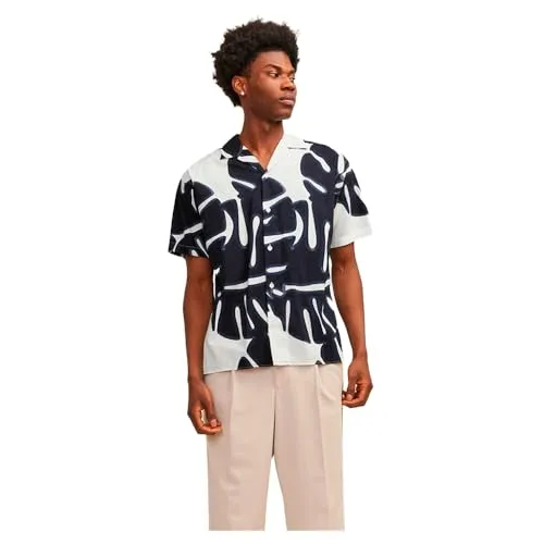 JACK & JONES Locker geschnittenes Herrenhemd in weiß von Jack & Jones