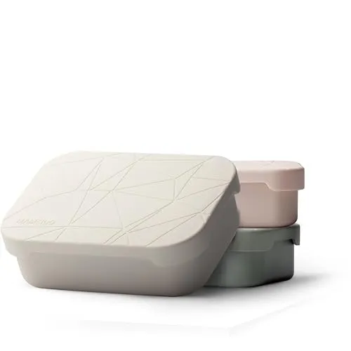 MAMEIDO Brotdose Edelstahl 1200 ml mit Silikondeckel - Lunch-Boxen mit flexiblem Trenner und zeitlosem Design, ideal für gesunde Snacks und Brot für Kids und Erwachsene, nachhaltig und langlebig.