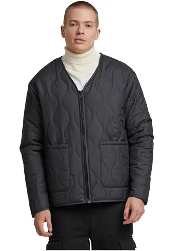 Urban Classics Herren-Winterjacke Kaq schwarz XXL - Stylische Herren-Winterjacke für kalte Tage, aus pflegeleichtem Polyester gefertigt. Hüftlang mit Reißverschluss und zwei Seitentaschen für praktischen Komfort. Ideal für einen modernen Look in der Herbst-/Wintersaison.