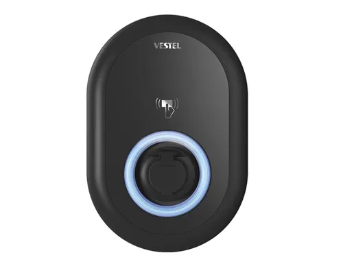 Vestel eMobility Auto Ladestation EVC04-AC22 - 22 kW Wallbox mit RFID - Wallbox für sicheres Laden von Elektrofahrzeugen mit bis zu 22 kW Ladeleistung. Inklusive RFID-Funktion und integriertem DC-Fehlerstromschutz für höchste Sicherheit.