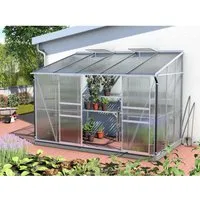 Xxxl Anlehn-Gewächshausbausatz Ida 6500 HKP6mm - Garten-Zubehör mit robustem Aluminiumrahmen und 6mm Hohlkammerplatten, ideal für optimale Pflanzenbedingungen und mehr Ertrag im eigenen Garten.