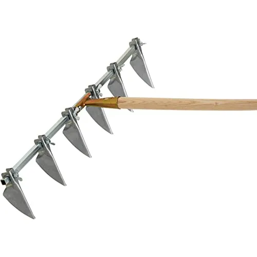 Rillenzieher mit verstellbarem Kopfwinkel und 6 Scharen