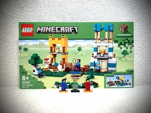 LEGO Minecraft Die Crafting Box 4.0 - 2in1-Bauset mit Alex und Steve, fördert Kreativität und bietet unendlichen Spielspaß ab 8 Jahren