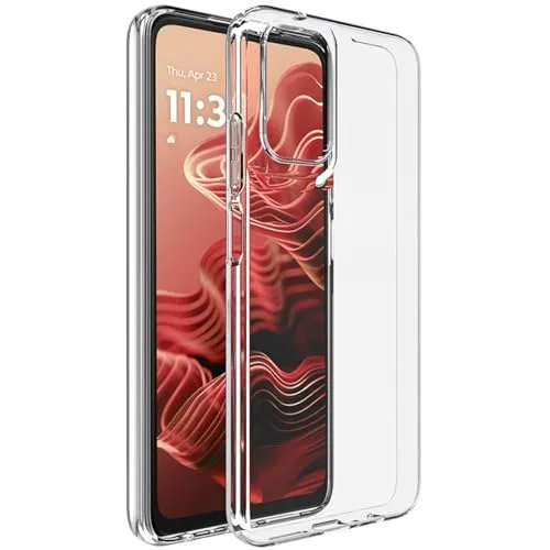 Wigento Für Motorola Moto G35 5G TPU Silikon Schutz Handy Hülle Dünn Flexibel Transparent
