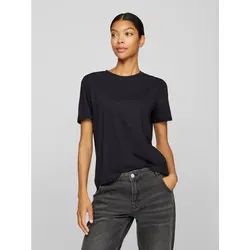 Vila Kurzarmshirt VINORA S/S T-SHIRT - NOOS schwarz S (36)