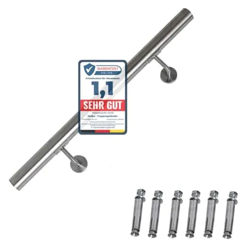 Melko Treppengeländer Edelstahl Ø 4,2 cm