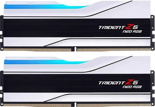 G.Skill Trident Z5 Neo RGB DDR5-6000 - 64GB - CL30 - Arbeitsspeicher (RAM) mit 64GB Dual Channel, ideal für Gaming und kreative Anwendungen. Unterstützt AMD EXPO und bietet beeindruckende RGB-Beleuchtung für ein stylisches Setup.