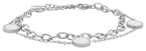 AKZENT Armband Dina Edelstahl silber wasserfest