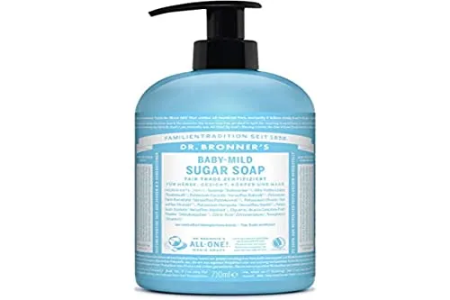 Dr. Bronner's Sugar Soap Neutral - 710 ml - Vegan und mit hochwertigen Bio-Zutaten, ideal für die sanfte Reinigung. Perfekt für die tägliche Pflege Ihrer Haut.