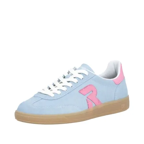 Rieker Damen W2200 Sneaker Low Blau 38 – Stilvoll und Bequem