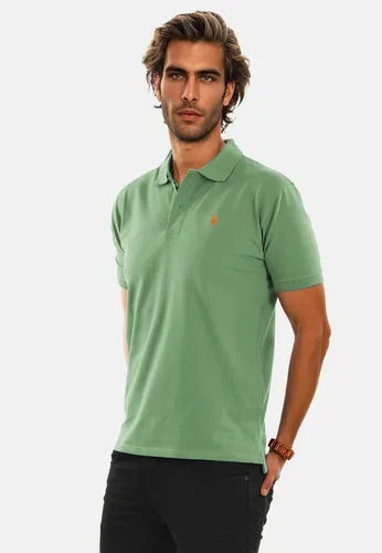 U.S. Polo Assn. Herren Poloshirt Basic Kurzarm Pique Polohemd P001 - Grün-Orange Größe XL - Klassisches Poloshirt von U.S. Polo Assn. für Freizeit und Business Casual. Hergestellt aus einer bequemen Baumwollmischung, die für hohen Tragekomfort sorgt. Stilvolle Details und perfekte Passform machen es zum idealen Begleiter.