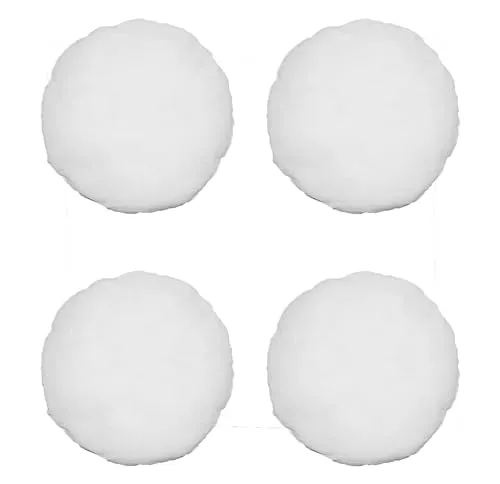 Haus und Deko 4er Set Füllkissen Innenkissen Polyester Sofakissen Kopfkissen Kissen Weiß Inlett (30 rund)