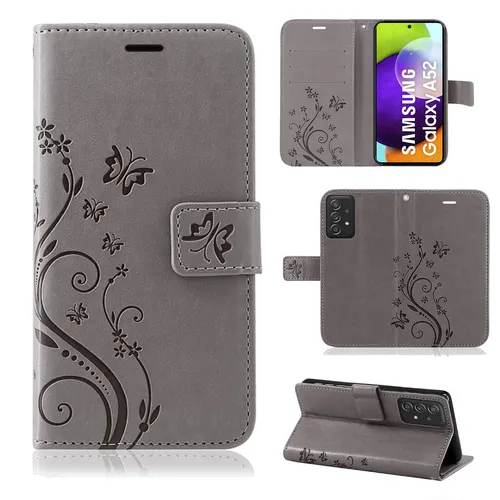 Handy Tasche für Samsung Galaxy A52 Hülle Case Schutz TPU Schale Etui Buchhülle