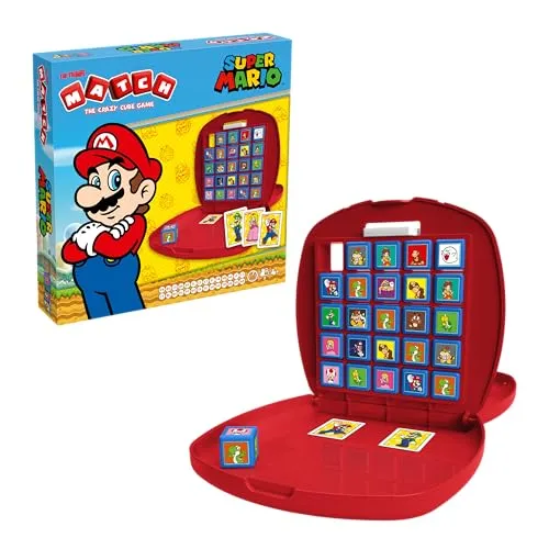 Top Trumps Match Super Mario Edition - Super Mario Match Beliebte Brettspiele - Gedächtnisspiel für Familie und für Kinder - 2+ Spieler ab 4+ Jahren - Multilingual