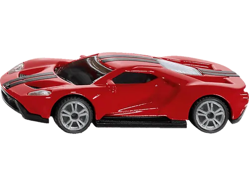 siku 1526, Ford GT Sportwagen-Klassiker, Metall/Kunststoff, Rot, Kombinierbar mit siku Modellen im gleichen Maßstab
