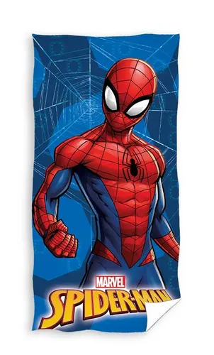 Spiderman Kinder Handtuch – Baumwolle – Badetuch Strandtuch mit Motiv Marvel