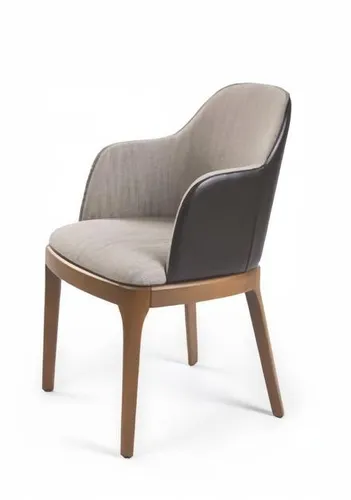 Moderner Polsterstuhl im Art Déco Design – Grau