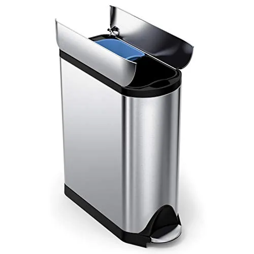 simplehuman 40 Liter Schmetterling Recycler, gebürsteter Edelstahl