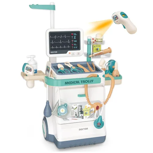 Medizinisches Spielzeug Doktor Spielzeug Set für Jungen Mobile Cart 26 St.