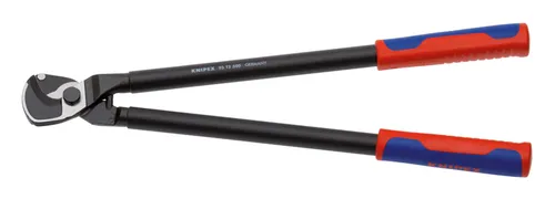 Knipex Kabelschere 95 12 500, 500mm - Sonstige, hochwertige Kabelschere mit Zweihandbedienung und gehärteten Schneiden für präzises Schneiden von Cu- und Al-Kabeln bis Ø 27 mm, Made in Germany.