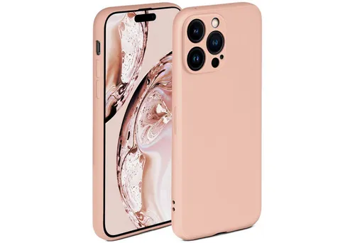 ONEFLOW Handyhülle für iPhone 14 Pro Hülle Silikon Soft Case Rose Rosa 6,1 Zoll, Silikonhülle Cover Dünn Handytasche TPU Schutzhülle mit Kameraschutz