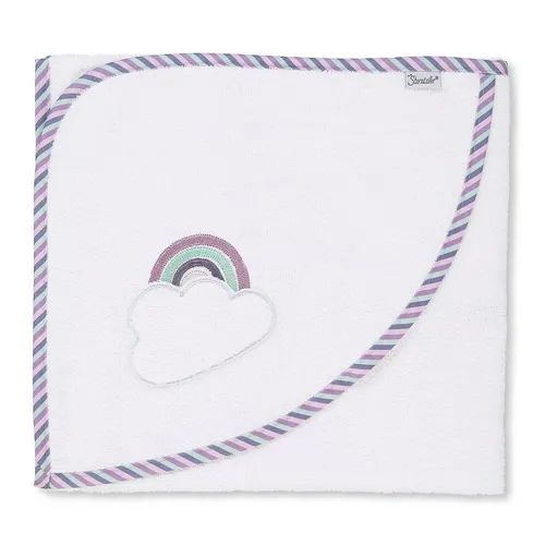 Sterntaler Kapuzenbadetuch Pony Pauline weiß 80x80 cm Art-Nr. 7102073 Neu