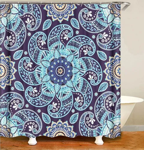 M&W DAS DESIGN Duschvorhang Shower curtains Schimmel Waschbar Bad vorhang 180x200cm