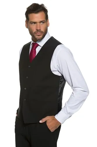JP 1880 Herren Business-Weste Zeus FLEXNAMIC® - Vielseitige Anzugweste aus knitterarmem Woll-Mischgewebe, ideal kombinierbar mit JP 1880 Artikeln. Mit elastischen Einsätzen und verstellbarem Rücken für optimalen Tragekomfort.