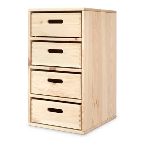 Ehrenkind® Regal für Kinderzimmer – 4 Fächer aus Kiefer von Ehrenkind