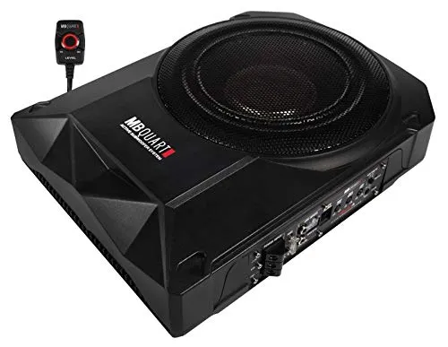 MB Quart QB251A - Aktiver 25cm Untersitz Subwoofer - Car-HiFi-Lautsprecher mit kraftvollen 150 W RMS, ideal für tiefen, satten Bass und platzsparende Montage unter dem Sitz.