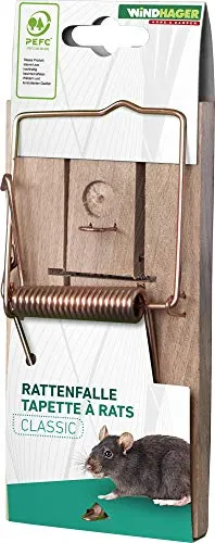 Windhager PEFC-Holz Rattenfalle, braun Rattenfalle PEFC-Holz 6 x 5 x 4 cm
